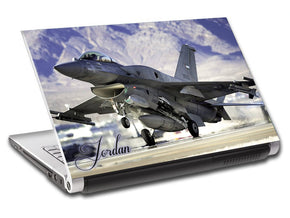 Fighter Aircraft Personalized LAPTOP Skin Vinyl Decal L389