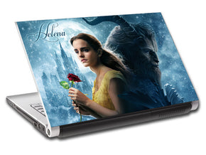 Beauty And The Beast Personalized LAPTOP Skin Vinyl Decal L416
