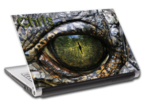 Crocodile Eye Alligator Personalized LAPTOP Skin Vinyl Decal L418