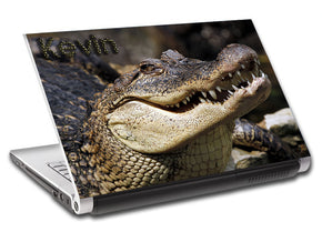 Crocodile Alligator Personalized LAPTOP Skin Vinyl Decal L419