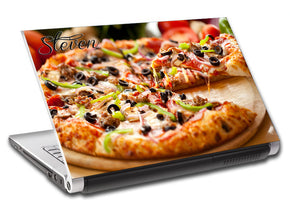 Pizza Personalized LAPTOP Skin Vinyl Decal L429