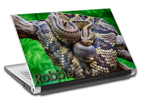 Serpent à sonnette serpent personnalisé ordinateur portable peau vinyle autocollant L435