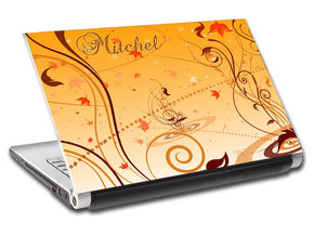 SWIRLS Personalized LAPTOP Skin Vinyl Decal L45