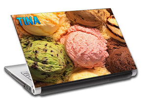 Ice Cream Personalized LAPTOP Skin Vinyl Decal L519