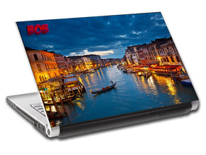 Venice Sunset Landscape Personalized LAPTOP Skin Vinyl Decal L534