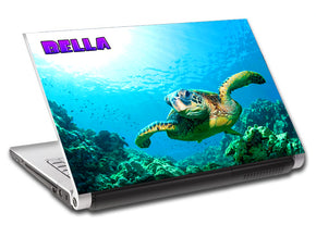 Sea Turtle Personalized LAPTOP Skin Vinyl Decal L560