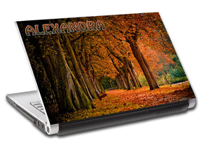 Autumn Trees Personalized LAPTOP Skin Vinyl Decal L562