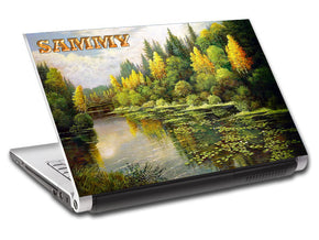 River Trees Personalized LAPTOP Skin Vinyl Decal L574