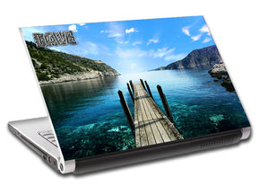 Bridge Over Water Personalized LAPTOP Skin Vinyl Decal L577