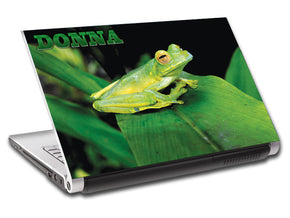 Frog Personalized LAPTOP Skin Vinyl Decal L591