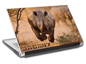 Rhinoceros Rhino Personalized LAPTOP Skin Vinyl Decal L594