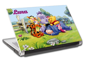 Winnie The Pooh Personalized LAPTOP Skin Vinyl Decal L597