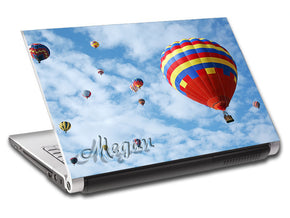 Hot Air Balloon Ride Personalized LAPTOP Skin Vinyl Decal L646