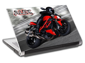 Moto Ducati vélo personnalisé ordinateur portable peau vinyle autocollant L653