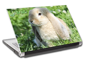 Bunny Personalized LAPTOP Skin Vinyl Decal L662