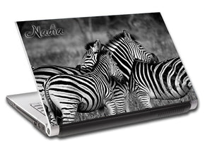 Zebras Personalized LAPTOP Skin Vinyl Decal L667