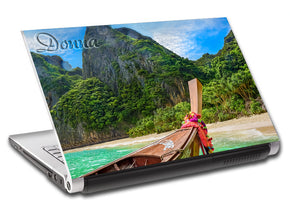 Thaïlande exotique plage personnalisé ordinateur portable peau vinyle autocollant L673