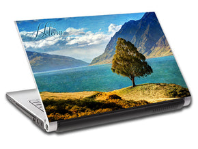 Tree By The Lake Personalized LAPTOP Skin Vinyl Decal L674