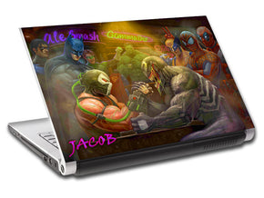 Super Heroes Personalized LAPTOP Skin Vinyl Decal L688