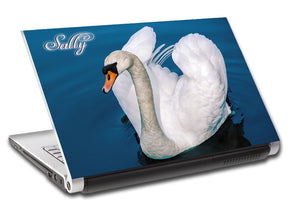 Swan Personalized LAPTOP Skin Vinyl Decal L716