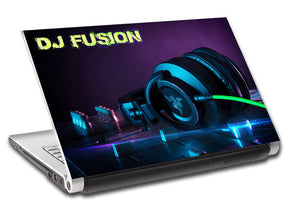 DJ Turn Tables Musique Personnalisée LAPTOP Skin Vinyl Decal L736