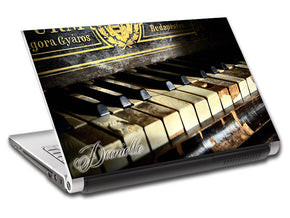 Old Piano Personalized LAPTOP Skin Vinyl Decal L739