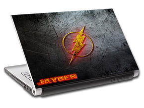 The Flash Logo Super Heroes Personalized LAPTOP Skin Vinyl Decal L776