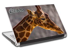 Giraffe Personnalisée LAPTOP Skin Vinyl Decal L77