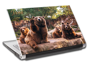 Bears Personalized LAPTOP Skin Vinyl Decal L780
