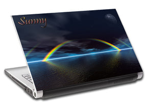 Rainbow Over Sea Fantasy Personalized LAPTOP Skin Vinyl Decal L797