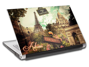 Paris Collage Eiffel Tower Ordinateur portable personnalisé Skin Vinyl Decal L817