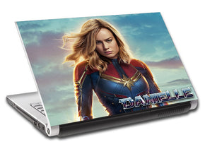 Captain Marvel Super Heroes Personalized LAPTOP Skin Vinyl Decal L868