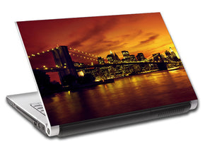 Bridge Sunset Personalized LAPTOP Skin Vinyl Decal L91