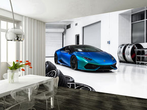 Sports Car Woven Self-Adhesive Removable Wallpaper Modern Mural M112