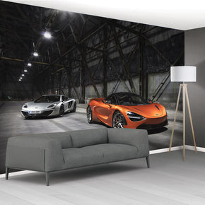 Racing Car Woven Self-Adhesive Removable Wallpaper Modern Mural M130