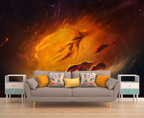 Nébuleuse interstellaire espace galaxie tissé auto-adhésif papier peint amovible mural moderne M140