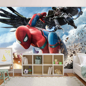 Super Heroes Woven Self-Adhesive Removable Wallpaper Modern Mural M202
