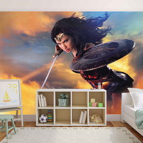 Super Heroes Woven Self-Adhesive Removable Wallpaper Modern Mural M206
