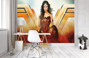 Super Heroes Woven Self-Adhesive Removable Wallpaper Modern Mural M208