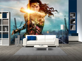 Super Heroes Woven Self-Adhesive Removable Wallpaper Modern Mural M209