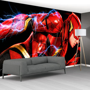 Super Heros Woven Self-Adhesive Removable Wallpaper Modern Mural M20