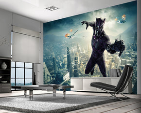 Super Heroes Woven Self-Adhesive Removable Wallpaper Modern Mural M213