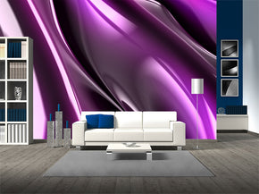 Purple Fractal Pattern Woven Self-Adhesive Removable Wallpaper Modern Mural M219