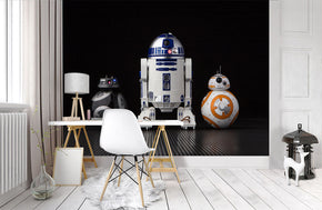 Star Wars Droids Woven Self-Adhesive Removable Wallpaper Modern Mural M244