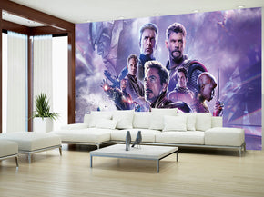 Super Heroes Woven Self-Adhesive Removable Wallpaper Modern Mural M258