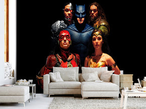 Super Heroes Woven Self-Adhesive Removable Wallpaper Modern Mural M260
