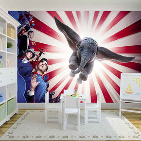 Dumbo Tissé auto-adhésif papier peint amovible Moderne Mural M272