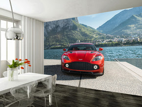 Sports Cars Woven Self-Adhésif Removable Wallpaper Modern Mural M35