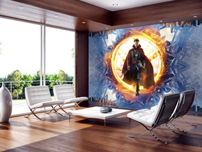 Super Hero Woven Self-Adhesive Removable Wallpaper Modern Mural M61