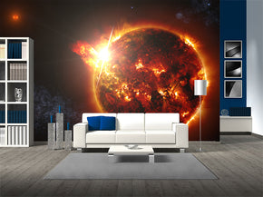 Space Stellar Explosion Star Woven Self-Adhesive Removable Wallpaper Modern Mural M68